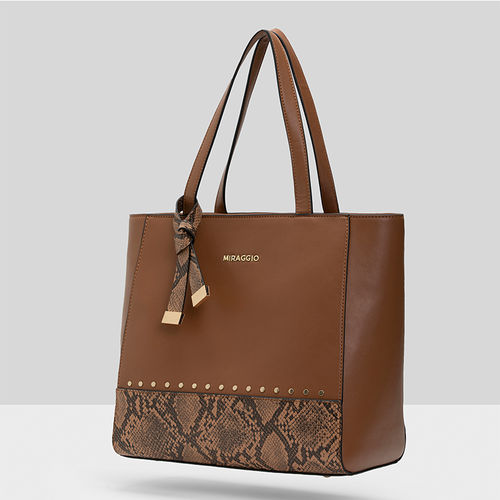 MIRAGGIO Aurora Women's Tote Tan Handbag: Buy MIRAGGIO Aurora Women's Tote  Tan Handbag Online at Best Price in India | Nykaa