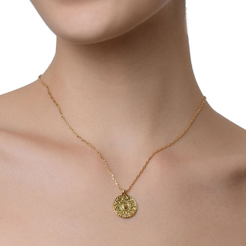 Buy Accessorize London Real Gold Plated Aztec Coin Pendant