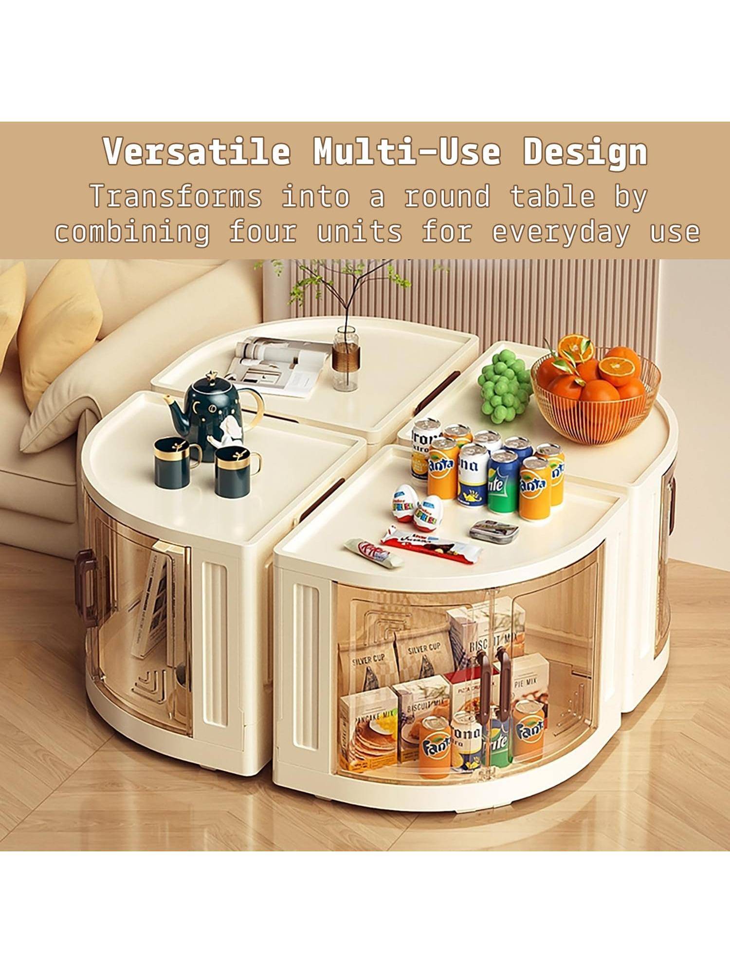 Buy House of Quirk 4 Layer Corn Foldable Triangular Storage Cabinet ...