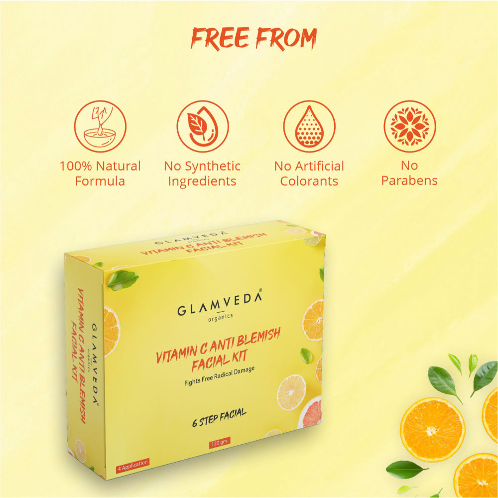 Glamveda Vitamin C Anti Blemish Facial Kit Buy Glamveda Vitamin C Anti Blemish Facial Kit