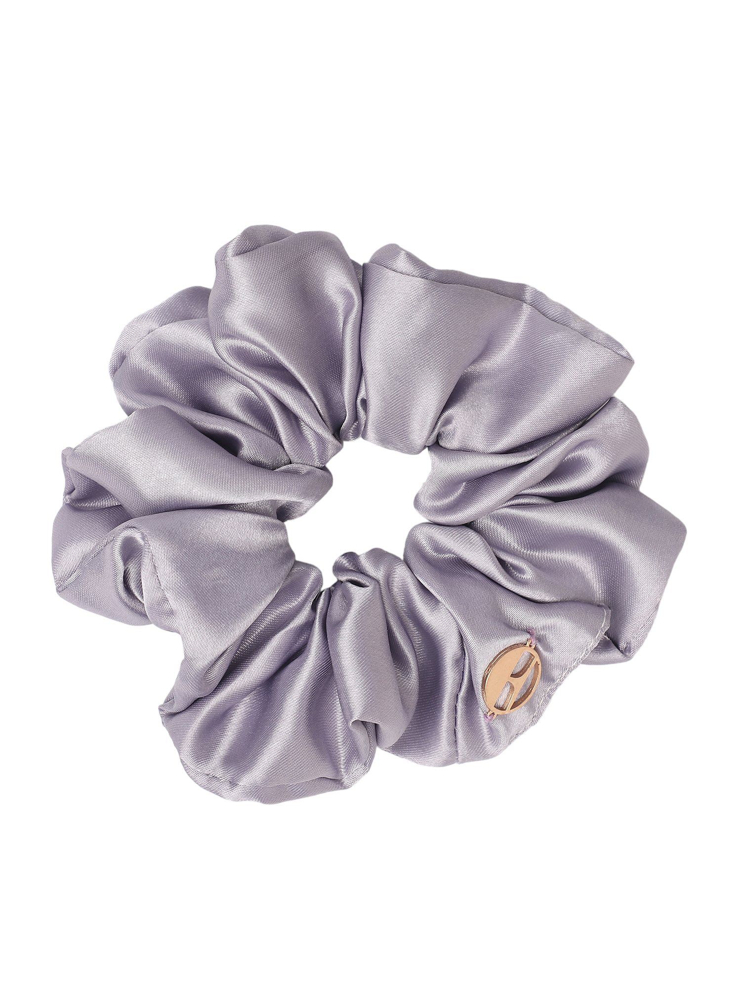 Buy ELLE Purple Satin Hair Scrunchy Online