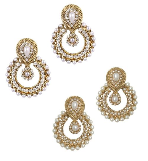 Buy Youbella Combo of Designer Traditional Pearl And American