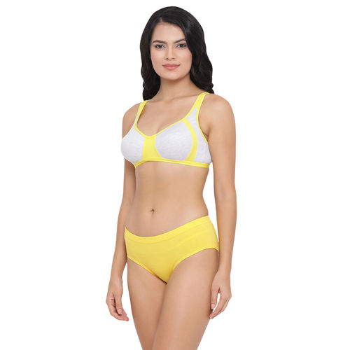 Buy Non-Padded Non-Wired Full Coverage Bra in Mustard Yellow - Cotton  Online India, Best Prices, COD - Clovia - BR2038P02