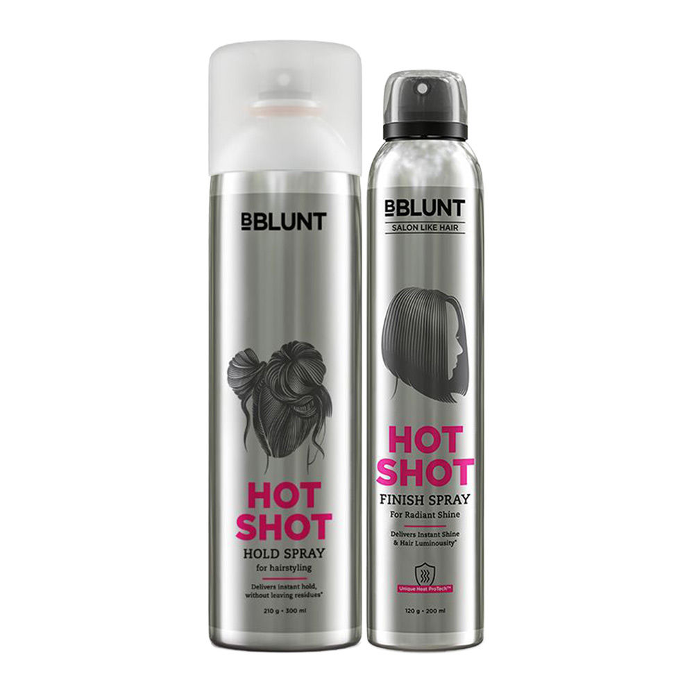 Buy BBlunt Hot Shot Finish Spray For Radiant Shine 200 ml Online at Best  Price  Hair Sprays  Mists