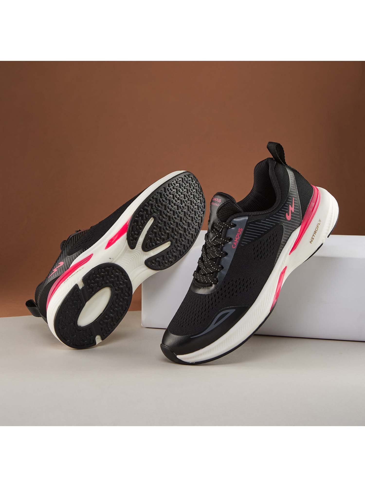 Buy Campus SERA Women Black Running Shoes Online
