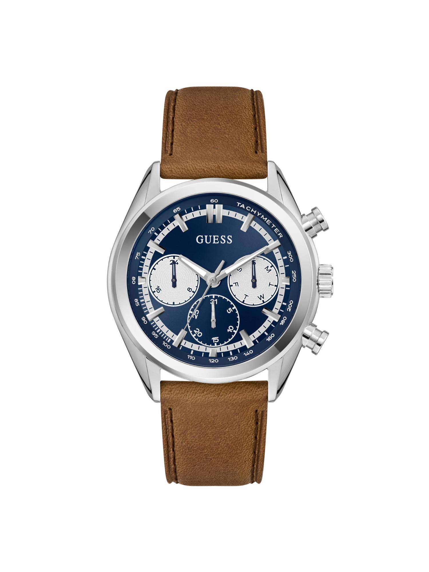 Guess Men Brown Strap Analog Watch GW0972G(M)