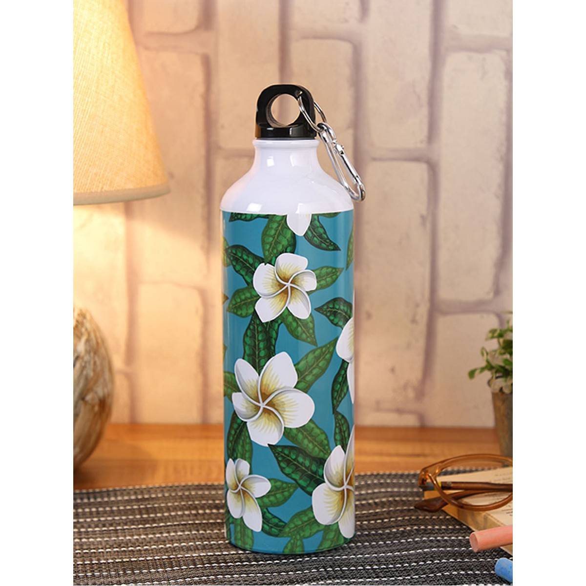 PENTADECO Beautiful Printed Floral Design Sipper Water Bottle Aluminium 750 Ml
