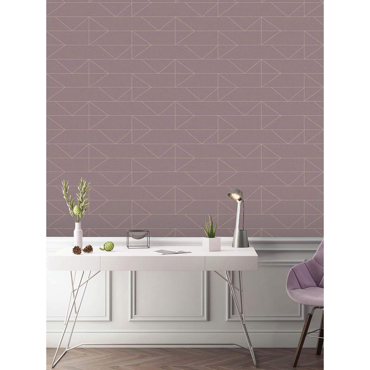 Modern Geometric Peel and Stick Wallpaper Removable Vinyl Self Adhesiv –  HaokHome