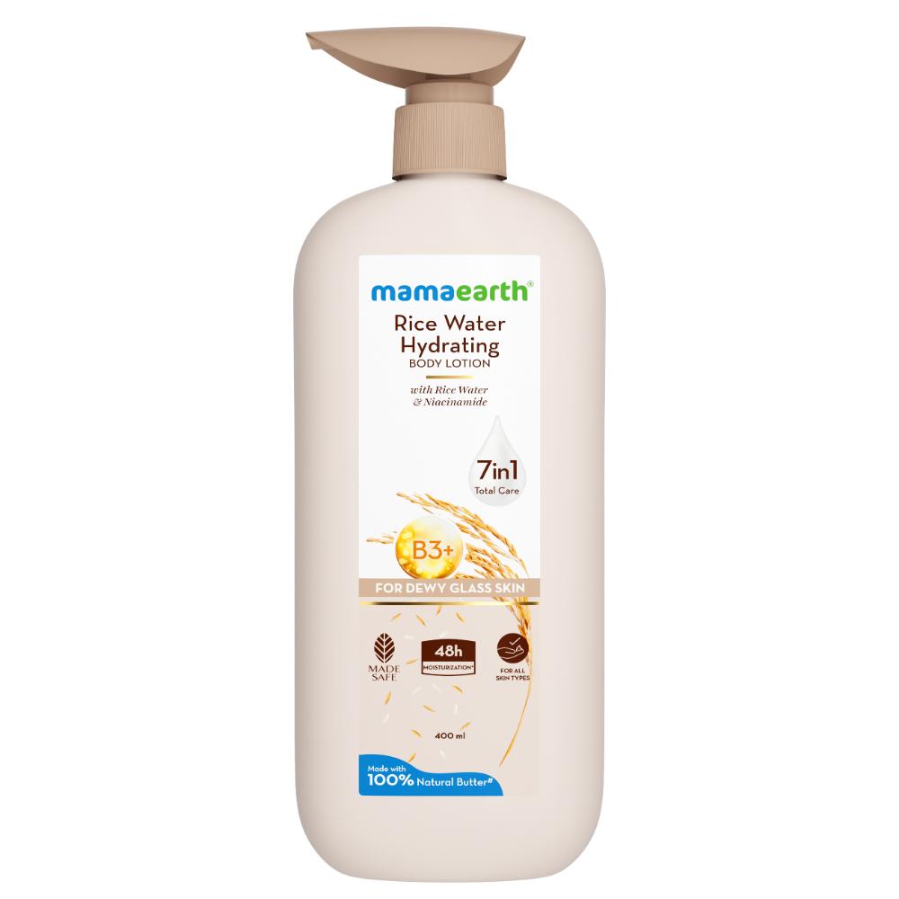 Buy Mamaearth Rice Water Hydrating Body Lotion 48 Hrs Moisturization ...