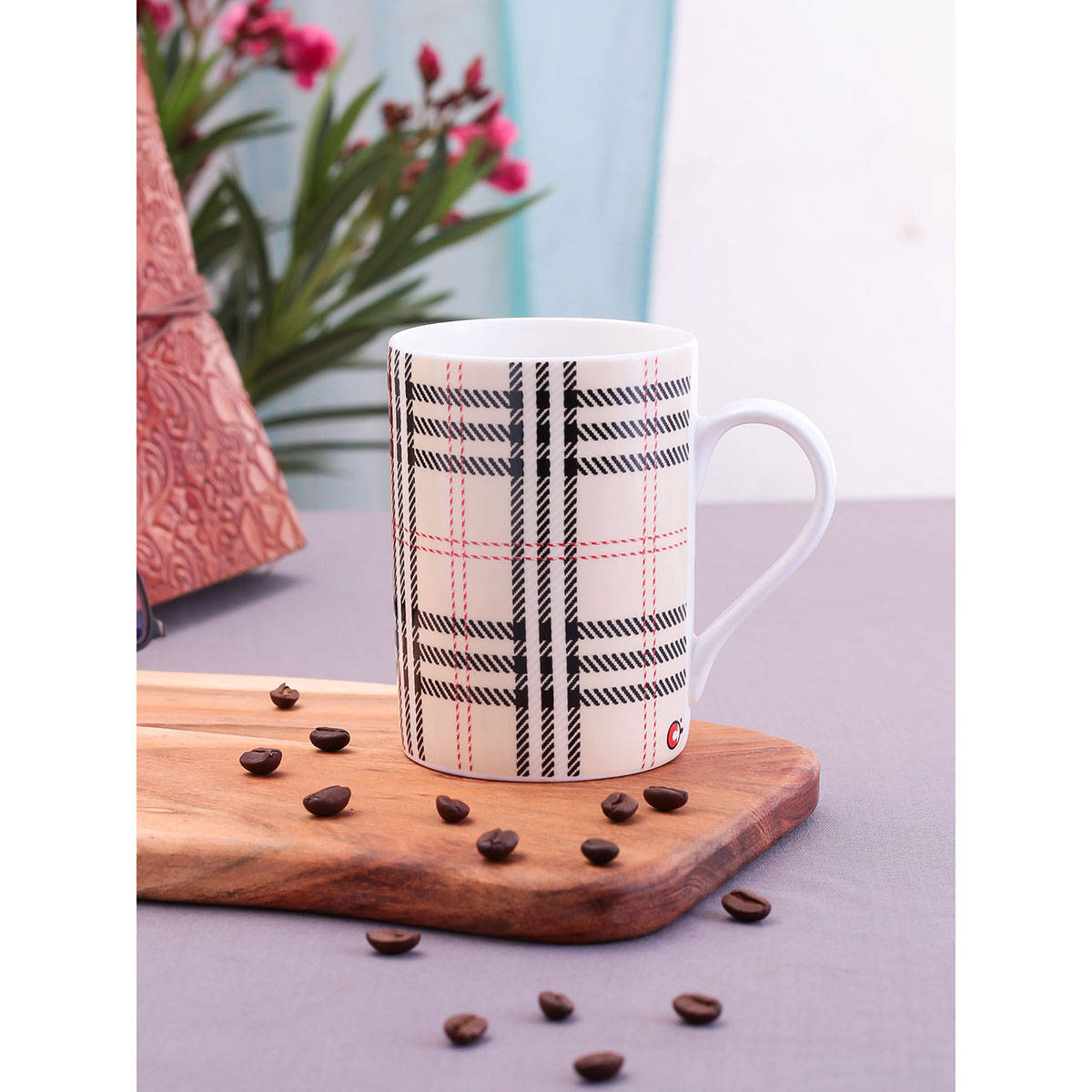 CLAY CRAFT Fine Ceramic Milk Mug, 2Pc, 330ml