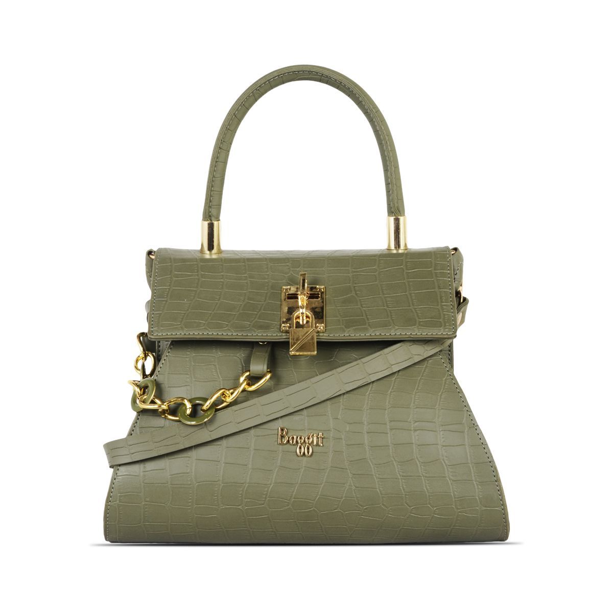 Baggit Santorini Green Satchel Handbag (S) Buy Baggit Santorini Green