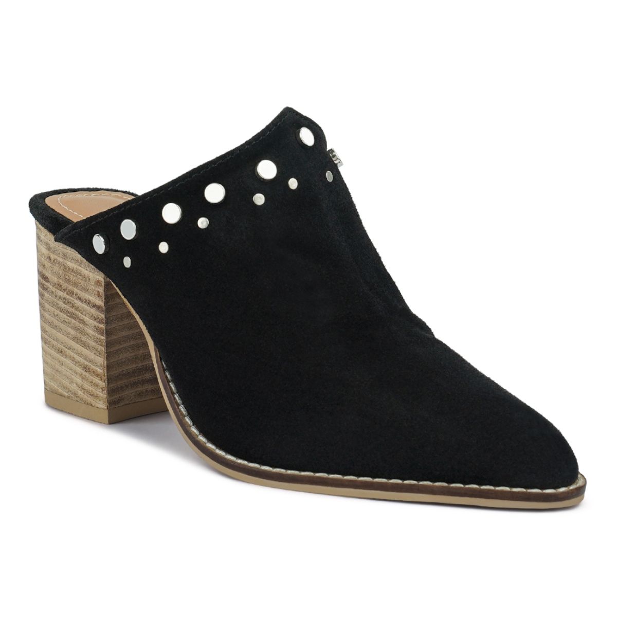 Suede best sale black mules