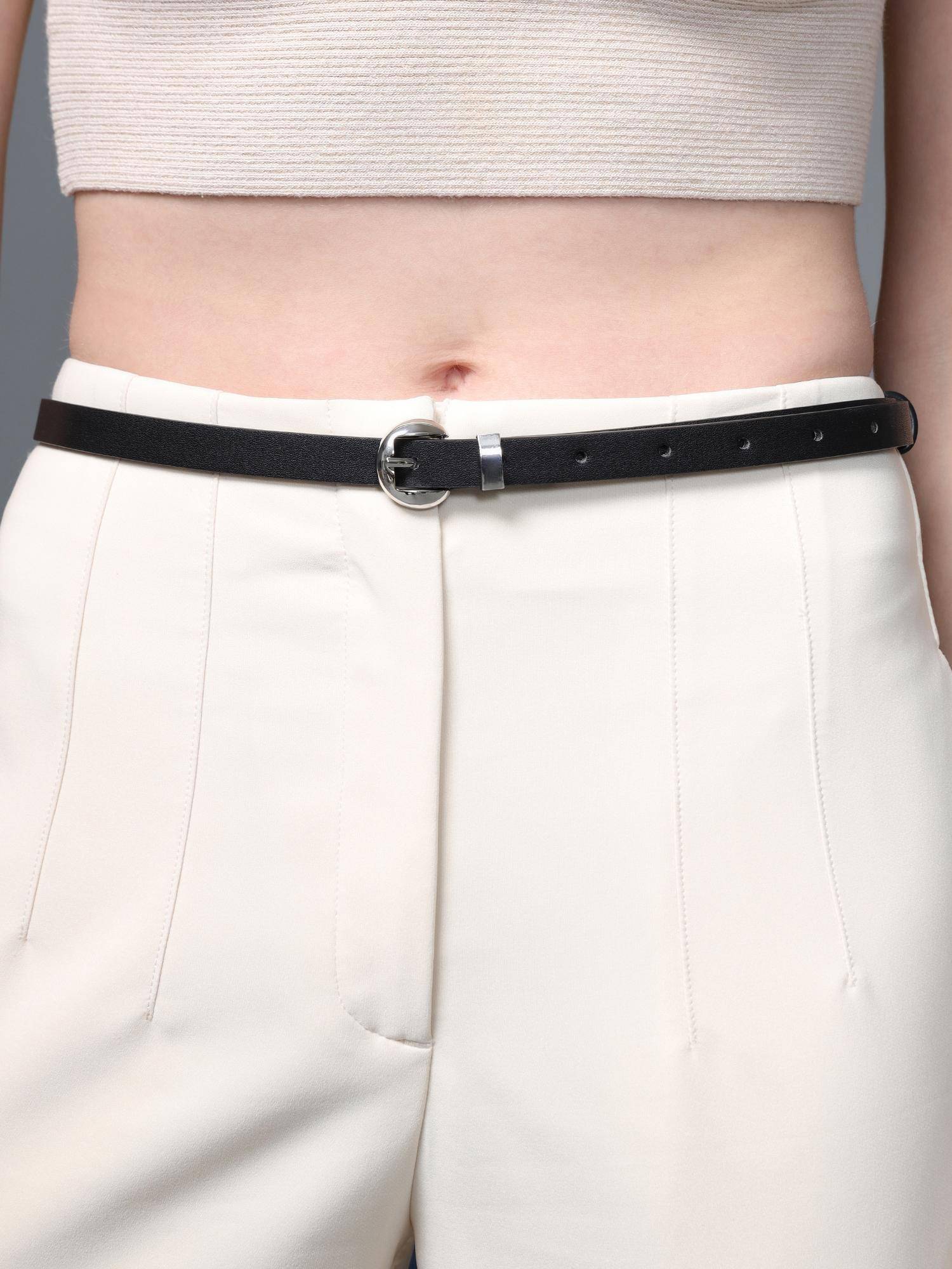 Kazo Simple Onix Thin Belt- Black (L)