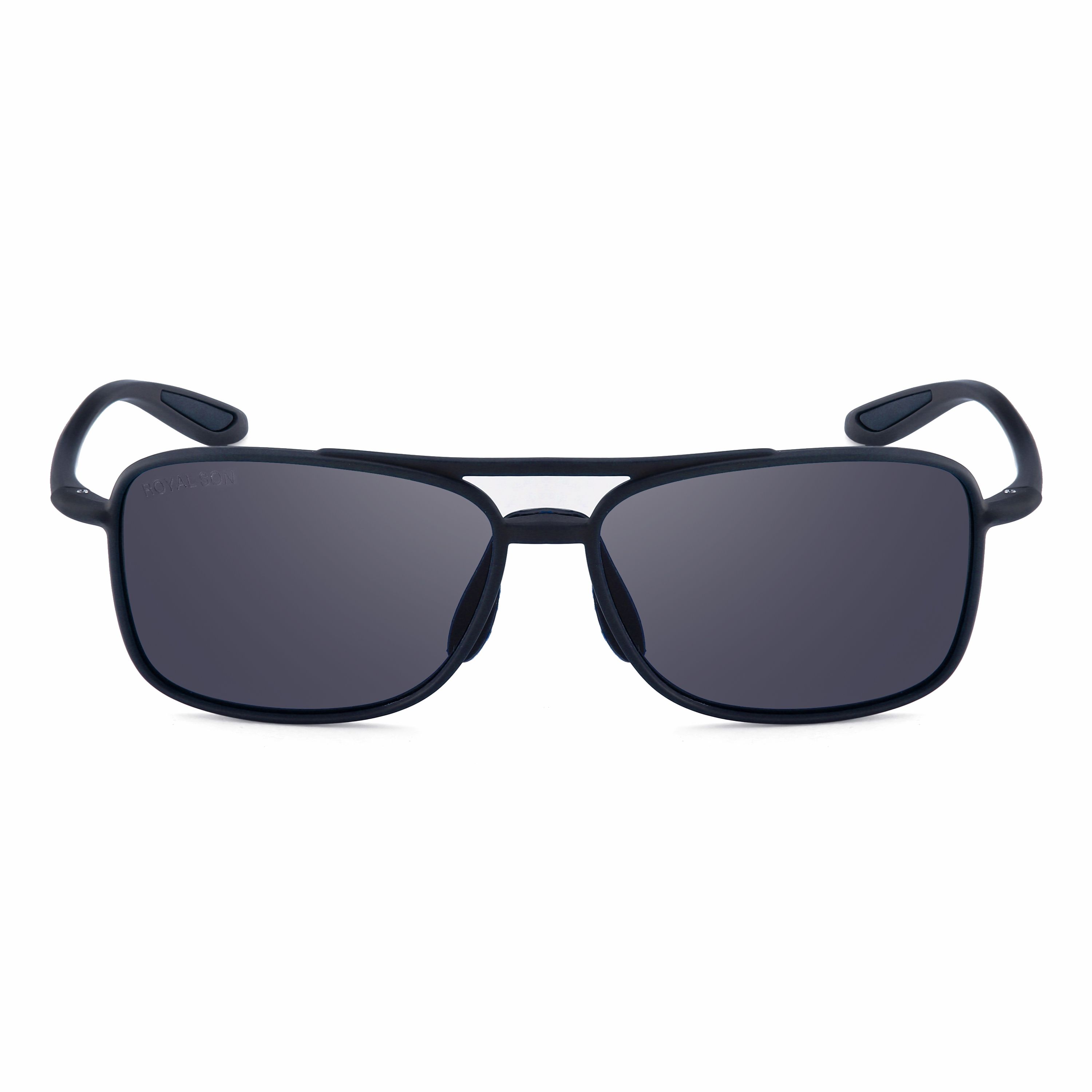 Buy Royal Son Black Polarized Retro Square Sunglasses Online