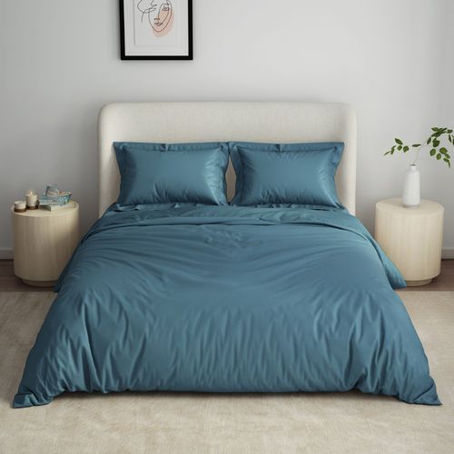 SPACES Cushlon Polyester Fleece Blanket Royal Blue (Queen)