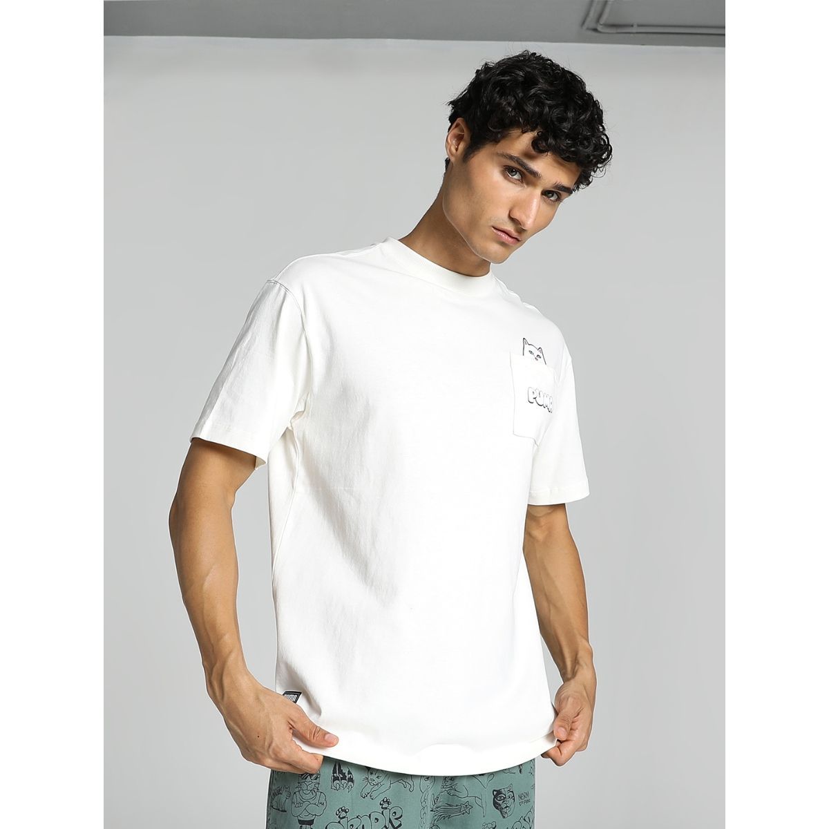 Buy Puma X RIPNDIP Pocket Men White T-Shirt Online