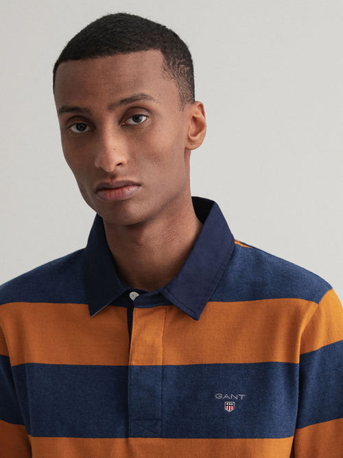 GANT Men Dk Mustard Orange Regular Fit Polo T-Shirt