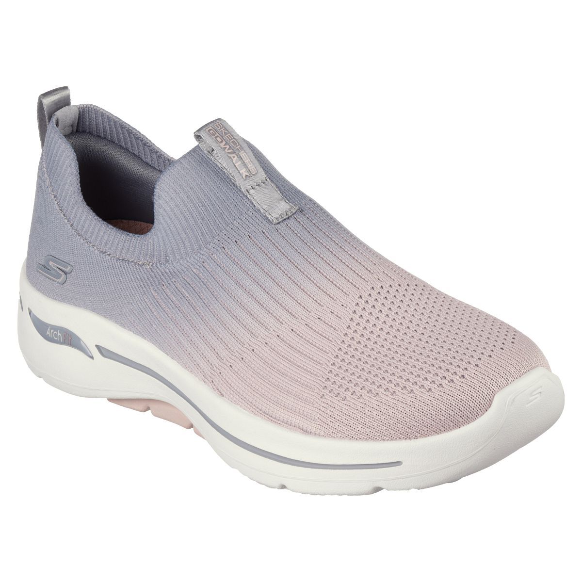 SKECHERS Go Walk Arch Fit Ocean Vibes Grey Walking Sports Shoes (UK 2)