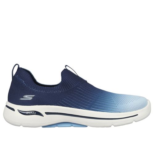 SKECHERS Go Walk Arch Fit Ocean Vibes Navy Blue Walking Sports Shoes (UK 2)