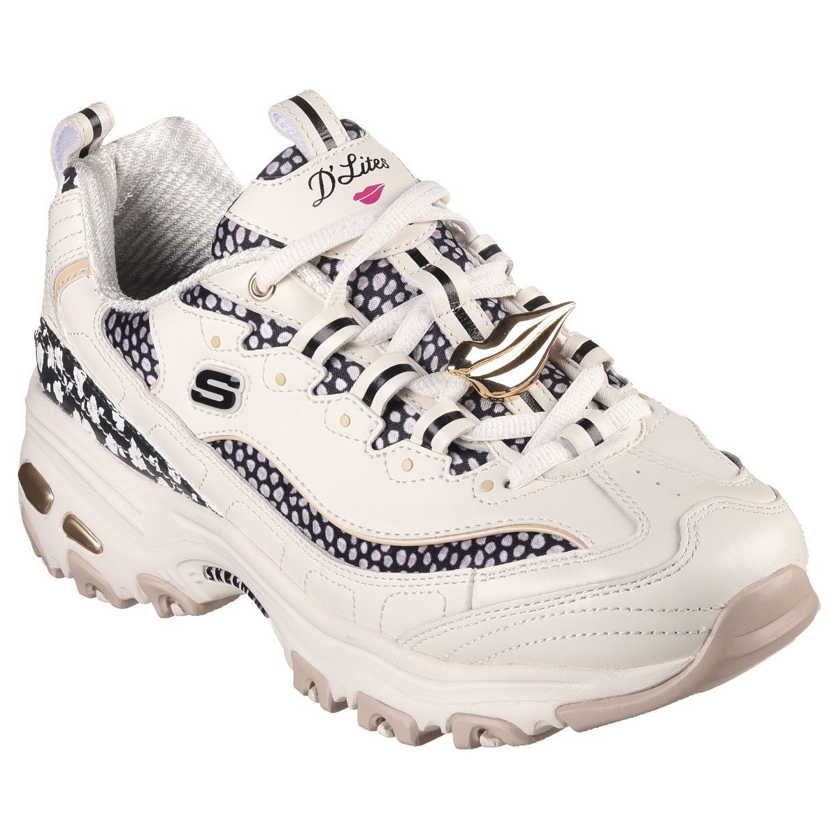 SKECHERS Dvf: D'Lites Floral Breeze Off White Sneakers (UK 2)