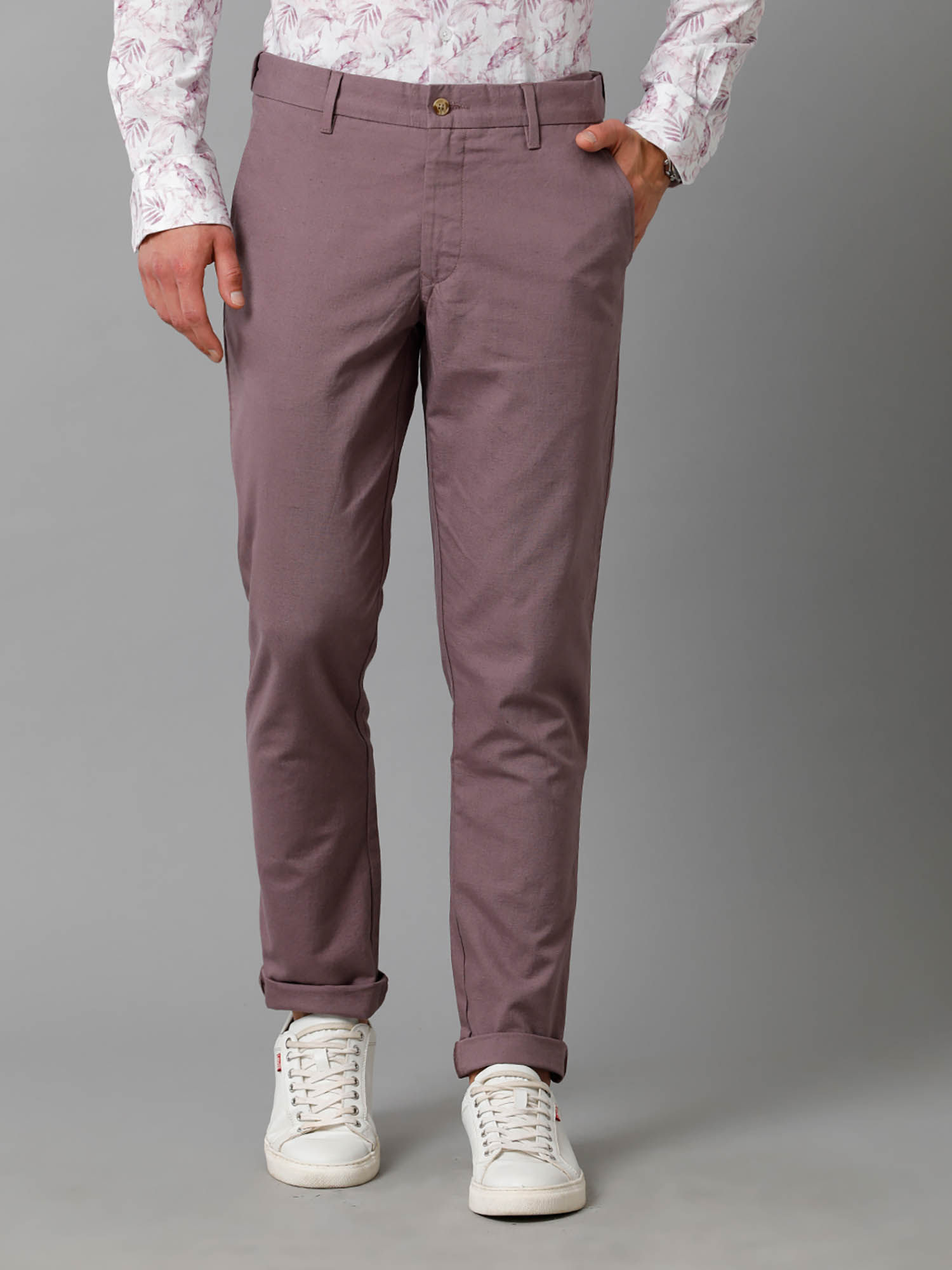 Buy Cool And Comfortable Cotton Brown Trousers Online