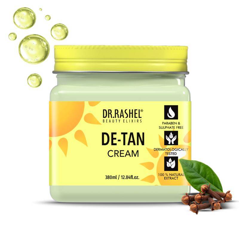 DR. RASHEL De-Tan Face & Body Cream With Walnut & Clove Extracts Tan Removal & Soothing