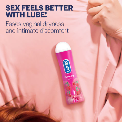 Buy Durex Lube Cherry Flavoured Lubricant Gel for Men & Women Online