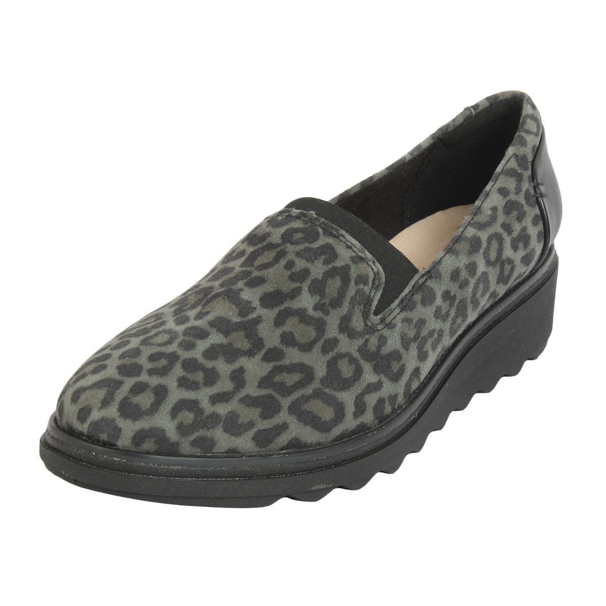 clarks sharon dolly leopard shoes