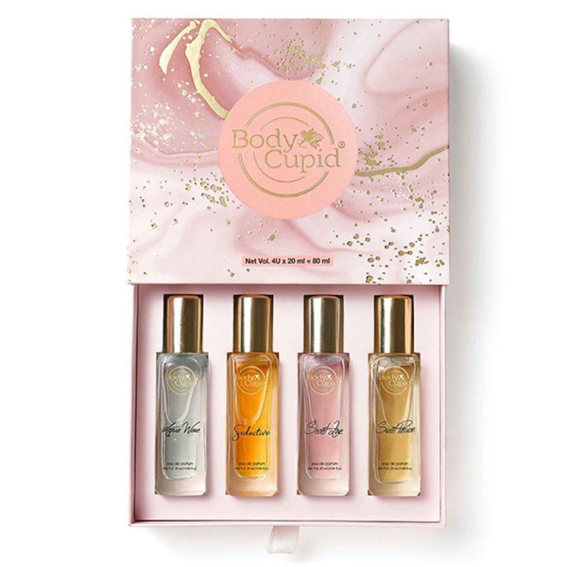 Body Cupid Luxury Perfume Gift Set For Women, Pack of 4