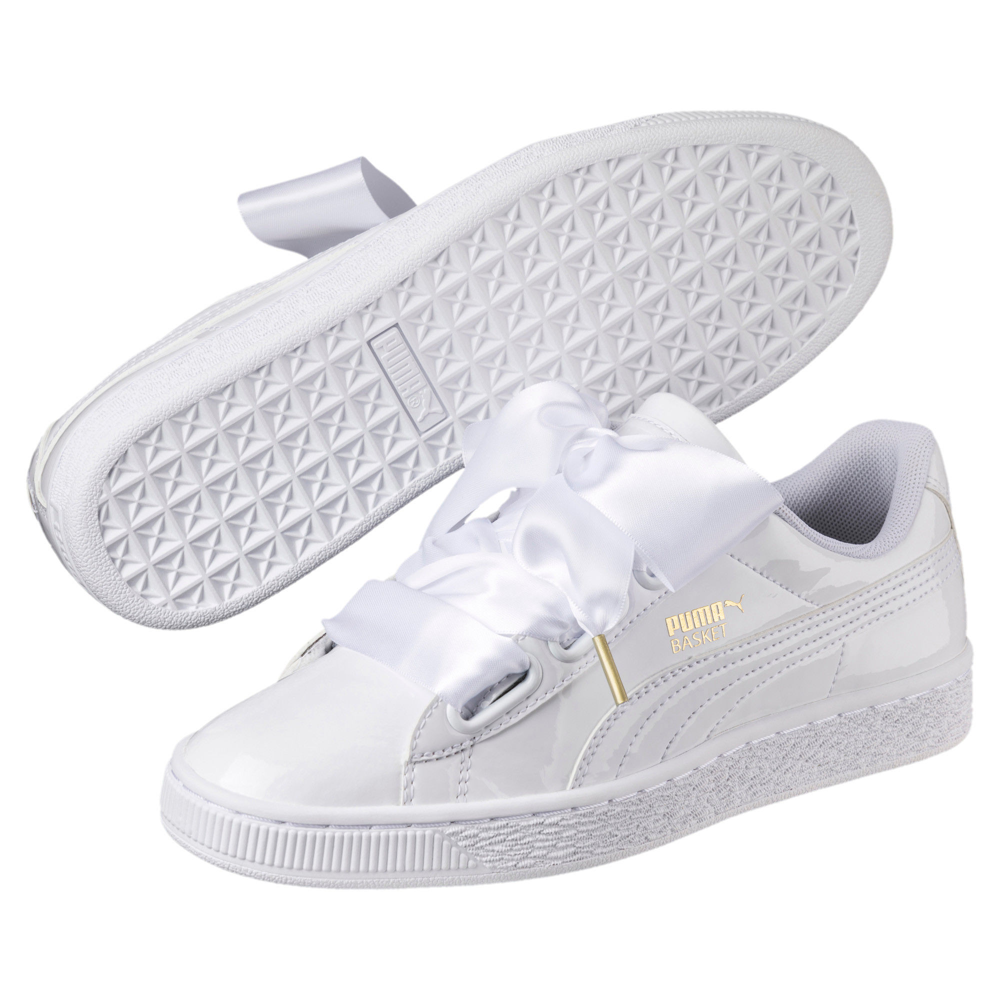 Puma Basket Heart Patent Women's White 