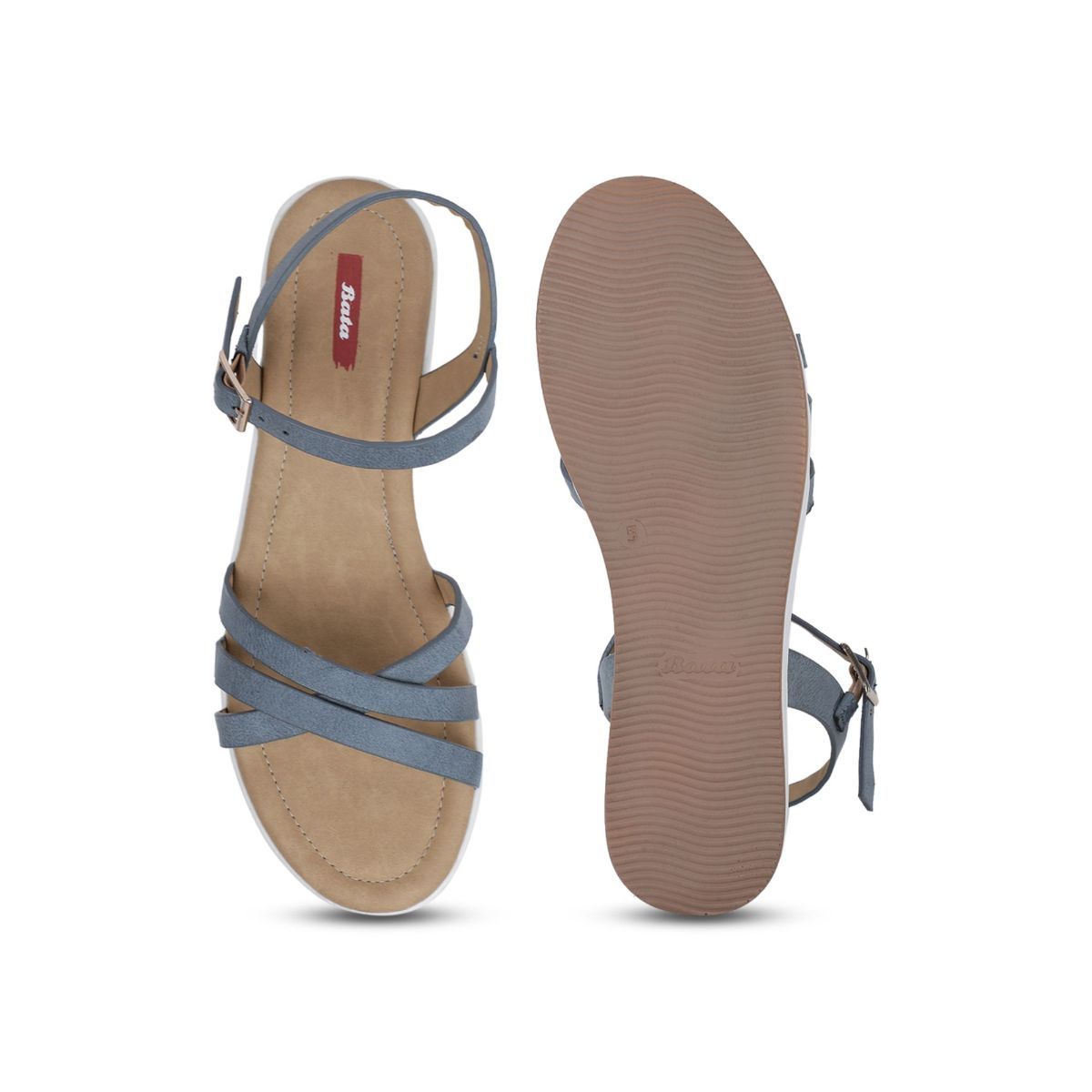 Bata Solid/plain Blue Sandals Buy Bata Solid/plain Blue Sandals Online