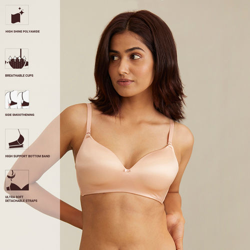 What's your go-to bra type? Tell us in the comments below 👇 . Products  Featued: ✨ Breathe Shine Padded Wireless T-Shirt Bra with 3/4th…