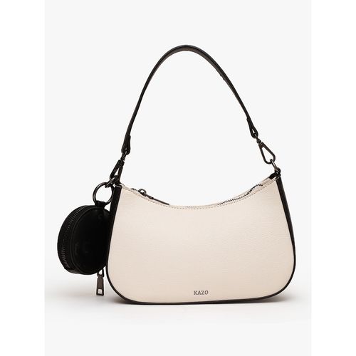 Buy Kazo Off White Sophia Shoulder Bag With Coin Pouch (M) Online