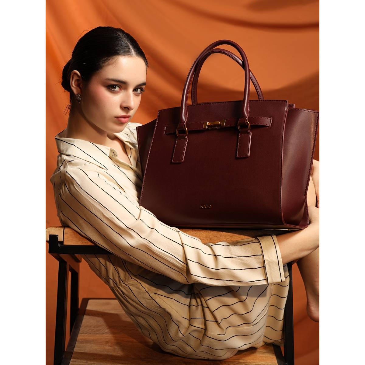 Kazo Maroon Elite Edit Shoulder Bag