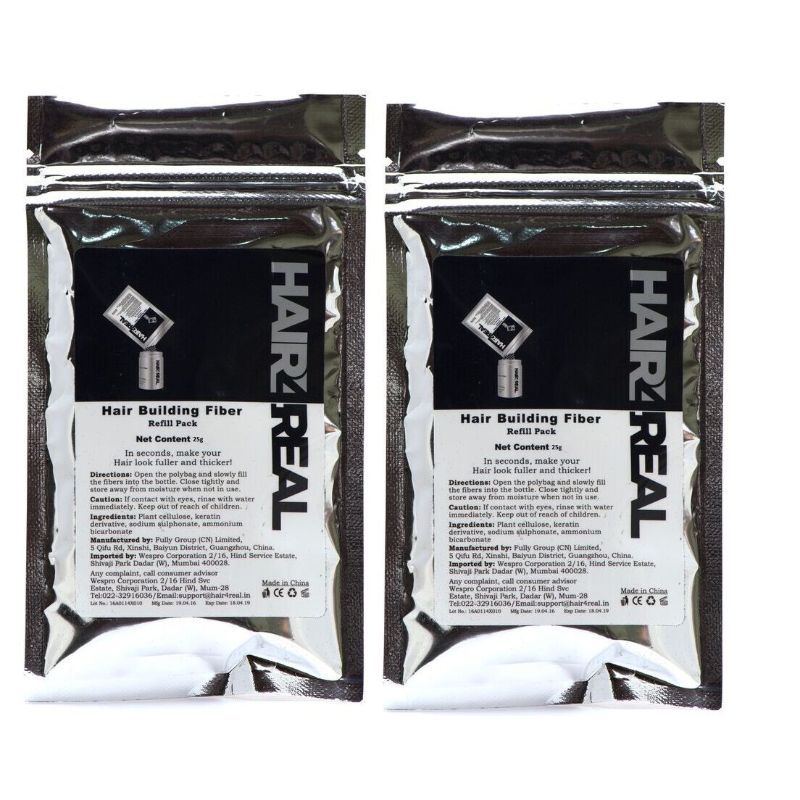 Hair4Real Hair Building Black Fiber Refill - Pack Of 2: Buy Hair4Real Hair  Building Black Fiber Refill - Pack Of 2 Online at Best Price in India |  Nykaa