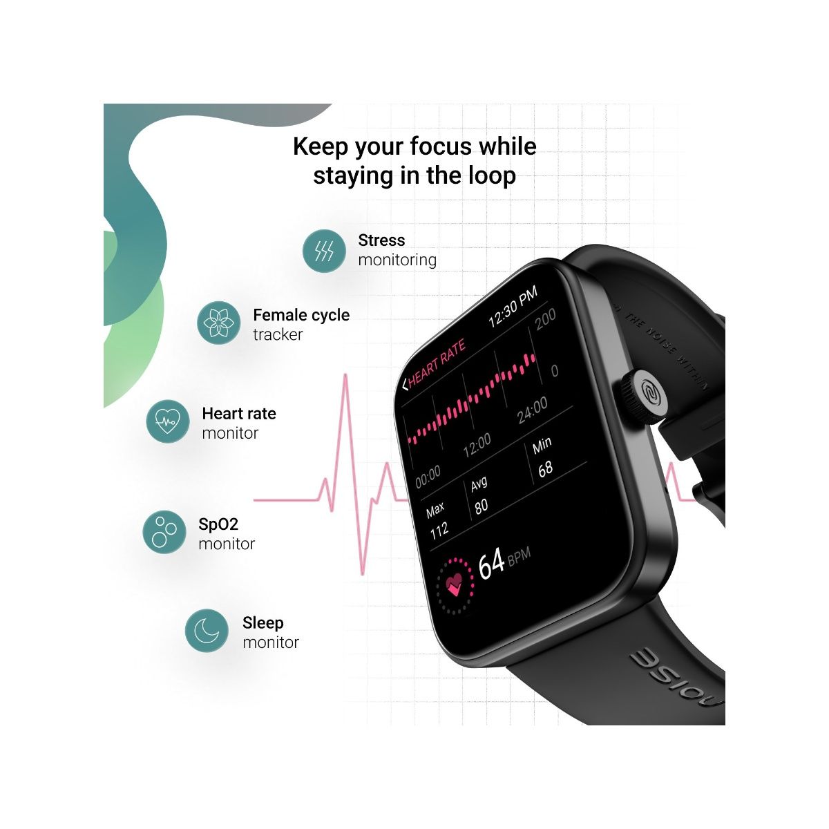 Noise wristlet Colorfit Loop Smartwatch at