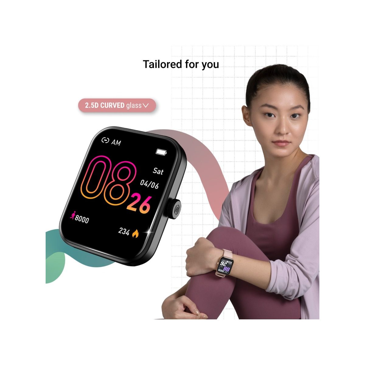 Noise loop black smartwatch deals