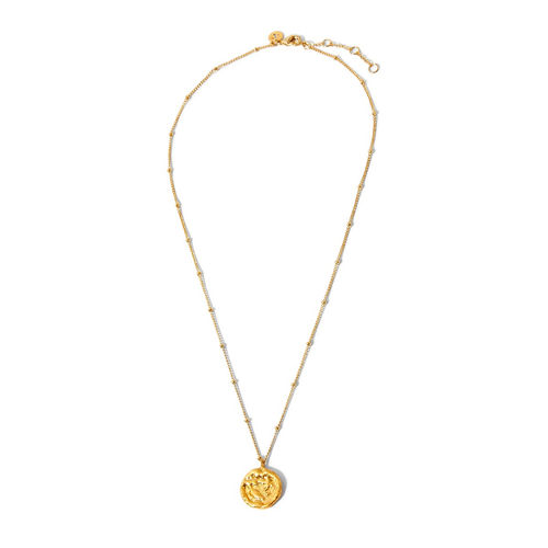 Buy Accessorize London Real Gold Plated Z Molten Coin Pendant
