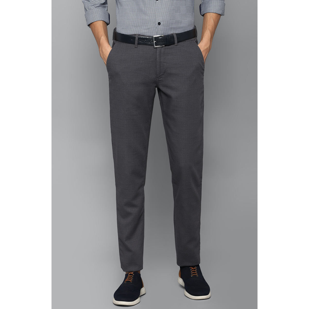 Buy LP Louis Philippe Men Grey Trousers online  Looksgudin