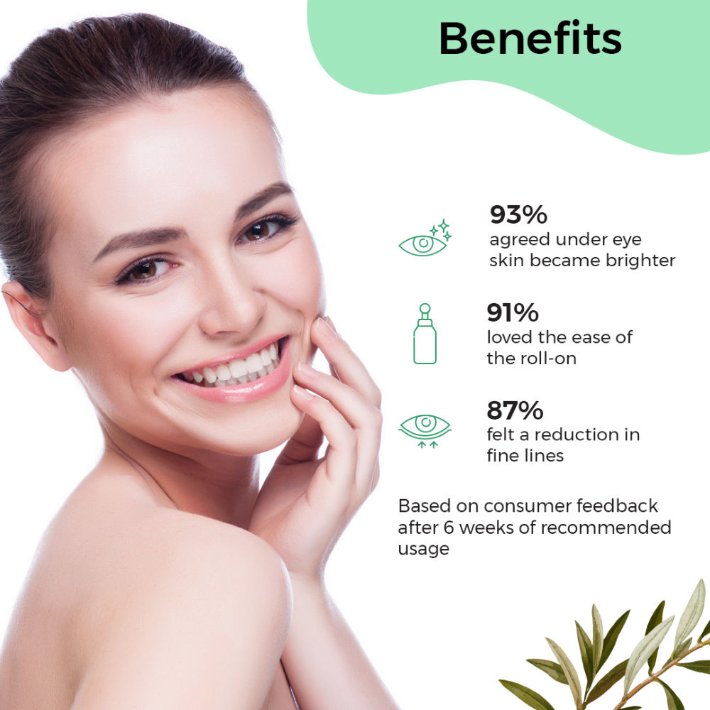 Pilgrim Squalane Roll On Under Eye Eream Serum With Phyto Retinol