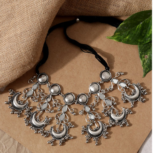 Brass Womens Tribal Boho Silver Coin Necklace Layered Hippie, Festivals at  Rs 300 in Ahmedabad