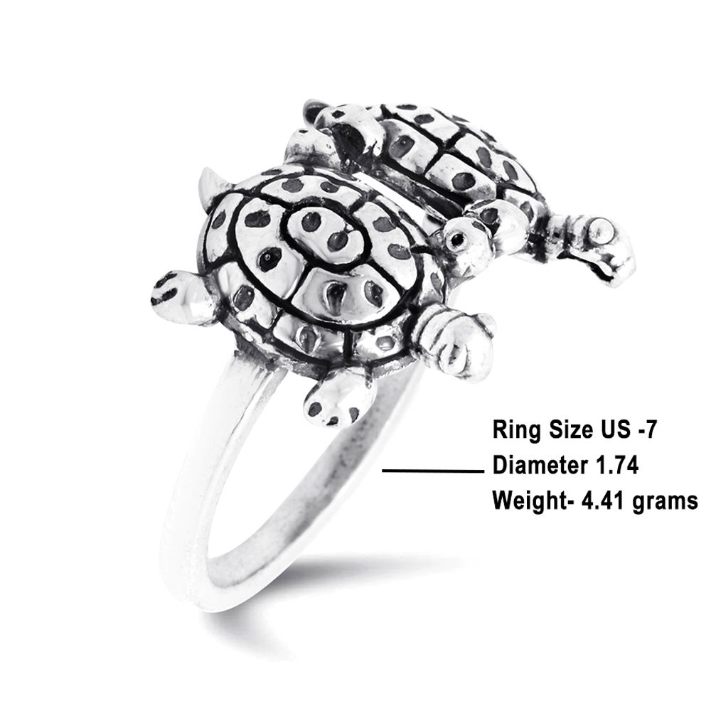 Buy BAJRANGI ENTERPRISES ONLINE Ashtadhatu Meru/Tortoise Diamond Ring For  Men and Women's Color Gold and Size (19) at Amazon.in