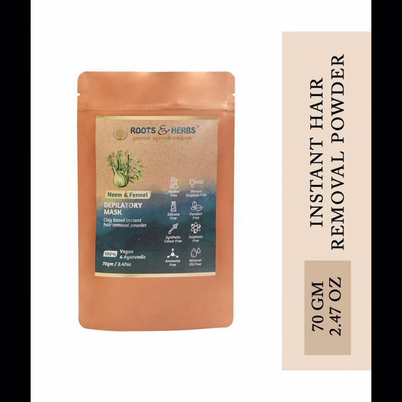 Roots & Herbs Neem & Fennel With Hair Removal Ubtan: Buy Roots & Herbs Neem  & Fennel With Hair Removal Ubtan Online at Best Price in India | Nykaa