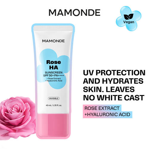 MAMONDE Rose HA Sunscreen SPF 50 PA++++ with Rose Extract + Hyaluronic Acid