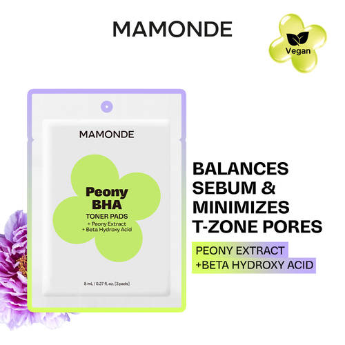 MAMONDE Peony BHA Toner Pads with Peony Extract + Beta Hydroxy Acid