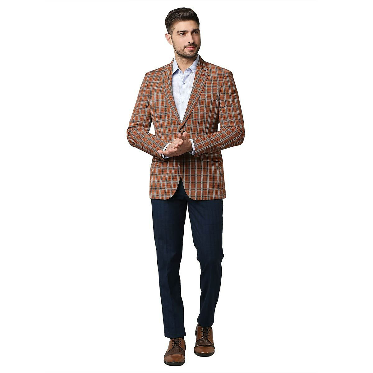 Raymond on sale blazer check