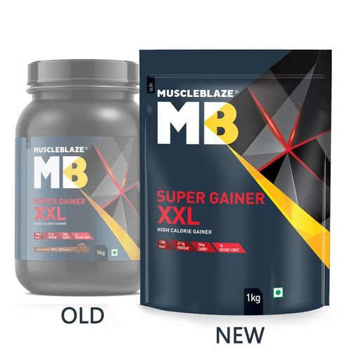 Buy MuscleBlaze Super Gainer XXL, For Muscle Mass Gain (Chocolate