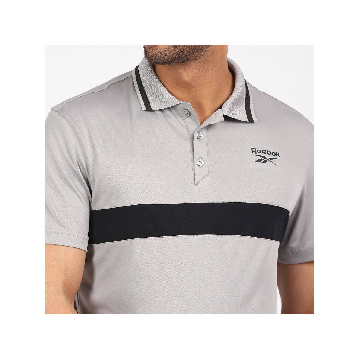 Buy Reebok Rbk Performance Polo Grey Training Polo Shirt Online