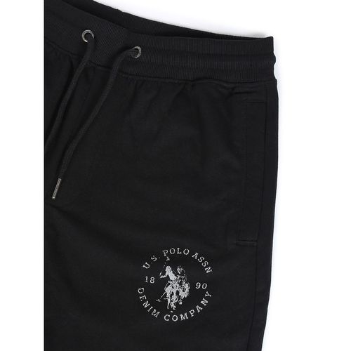 U.S. Polo Assn. Denim Co. Solid Men Black Track Pants - Buy U.S.