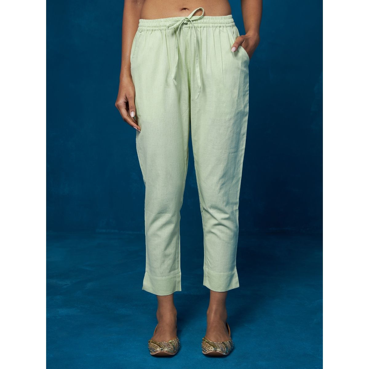 Buy Likha Green Printed Kurta, Pant & Dupatta LIKSKD211 (Set of 3) Online